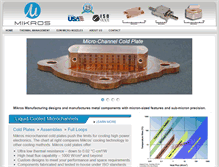 Tablet Screenshot of mikrosmanufacturing.com